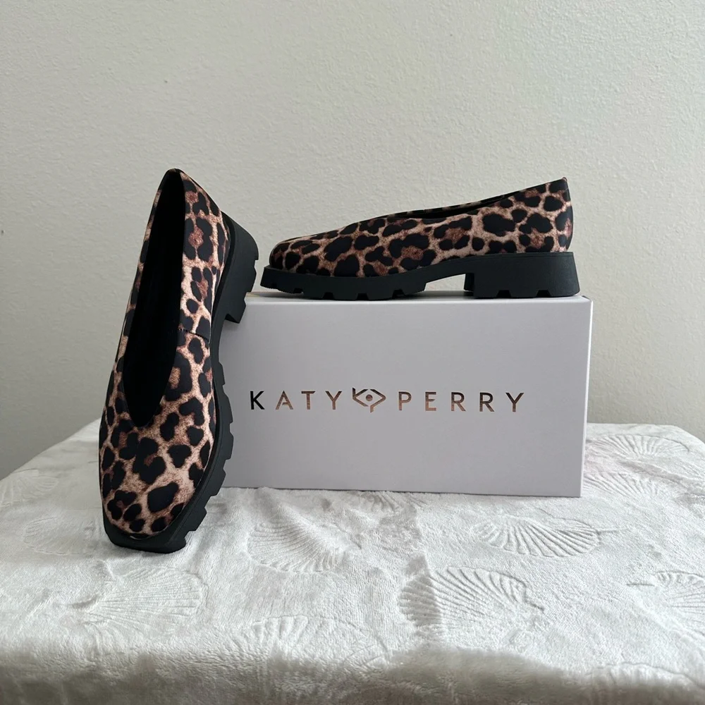Katy Perry Collections Leopard Print Flats - Brown & Black - Picture 4 of 8